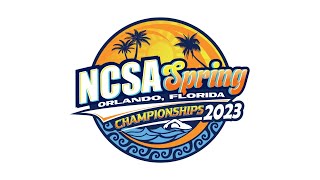 Pool 2 | Tuesday Prelims | 2023 NCSA SWIMMING CHAMPIONSHIPS | Orlando FL