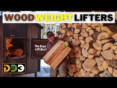 1 Ton of Firewood in my Backyard - Almost 1000 Wood Layers 