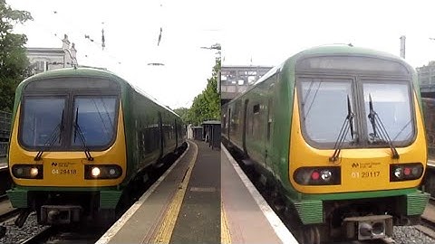 Irish Rail 29000 class commuter train 29415 + 29117 - Sandycove and Glasthule, Dublin