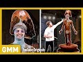 Giant Human Chocolate Fountain