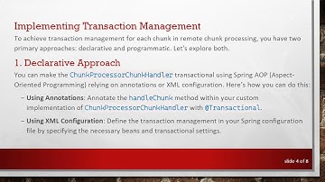 Mastering Transaction Management in Remote Chunk Processing with Spring Batch
