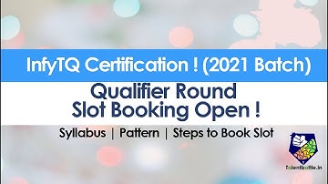 InfyTQ Slot Booking Open by Infosys for 2021 Batch Students | Job Opportunity at Infosys