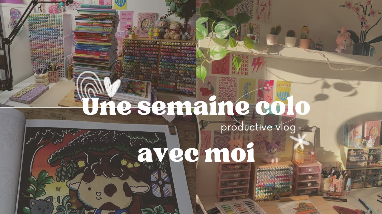 Une semaine de coloriage avec moi | cosy colo | mystère | achats et blabla 💓✨🎨