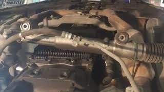 how to replace the front subframe/engine cradle on a Chrysler 300