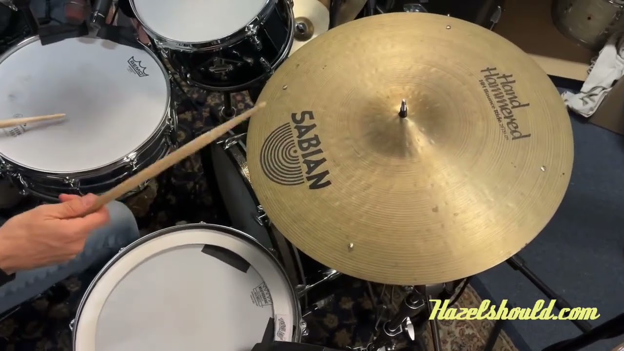 Sabian HH Hand Hammered BOUNCE RIDE 20” 2297 g Sizzle - YouTube 