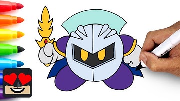 How To Draw Meta Knight | Kirby