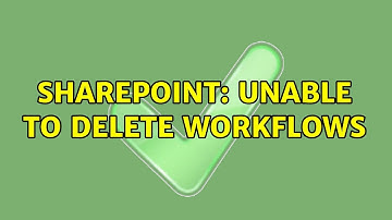 Sharepoint: Unable to delete workflows