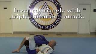 Inverted triangle with triple threat arm attack.