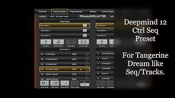 Behringer Deepmind 12 Ctrl Seq Demo Custom Preset Tangerine Dream like Seq