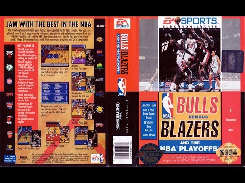 Bulls vs Blazers and the NBA Playoffs (Sega Genesis) - Game Play