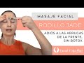 ARRUGAS de la FRENTE, sin BOTOX con el rodillo de jade 😳