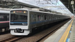 小田急 3000形 3085F 快速急行 小田原行き 祖師ヶ谷大蔵駅 通過