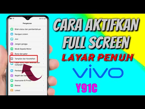 Cara Mengaktifkan Full Screen Aplikasi di hp Vivo Y91C