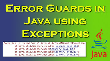 Error Guards in Java using Exceptions