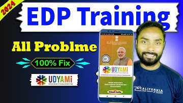 Edp Training For Pmegp Loan All Problem Solved 😊 #pmegploan