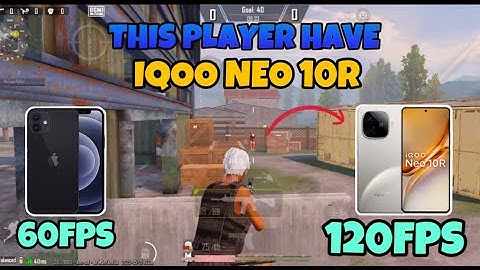 🔥IQOO NEO 10R VS IPHONE 12 🥵| 60FPS VS 120FPS TDM BATTLE