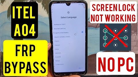 Itel A04 (A632W, A662L, A632WM) Frp Bypass/Google Account Remove Without Pc | No Set Screen Lock