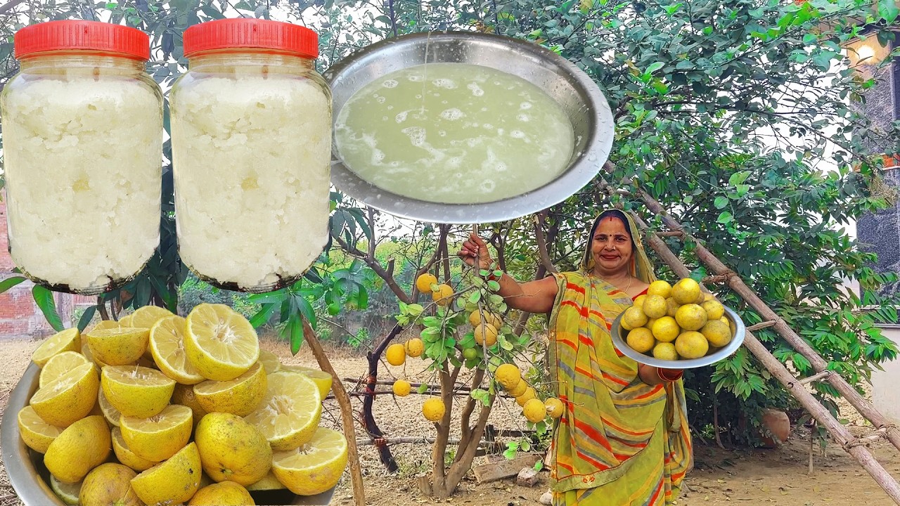 गर्मी के लिए नींबू का रस स्टोर करने की देसी विधि | 1 चम्मच डालो और दिन भर पियो ताज़ा शरबत 🍋