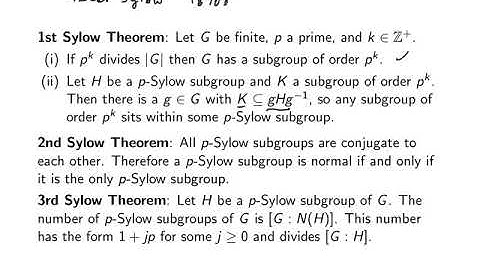 Sylow theorems part 1