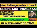 Solution of Challenge Series &amp;PYQ of Linear Algebra.Solution of Linear Algebra 2019June-Dec.CSIRNET