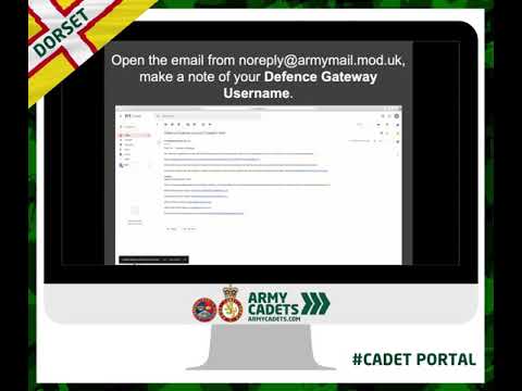 Dorset Army Cadet Force: Cadet Portal How To