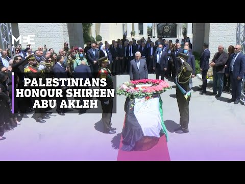 Palestinians honour slain journalist during memorial service in Ramallah