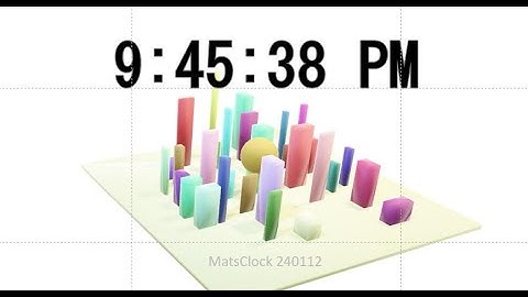 MatsClock 240112 - Free 3D City PowerPoint Digital Clock PPT Timer
