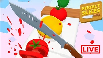 PERFECT SLICES 🍎🔪 LIVE NOW GAMEPLAY #shorts #live #viral #viralvideo #slime  #youtubeshorts #games