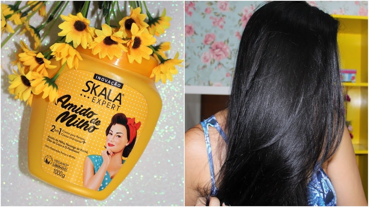 Derreta Seus Fios Com Tanta Hidratação! 💛Amido De Milho Skala 💛