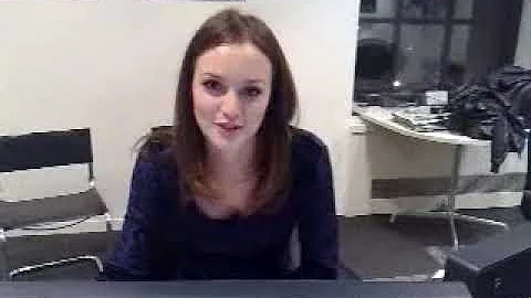 Leighton Meester speaking French!