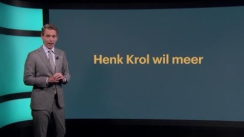De gespeelde boosheid van Henk Krol over koopkracht