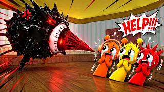 CAN MR. SUN SAVE SIMON, RADDY & OREN FROM THE BLACK SUN 😱 | Garry's Mod