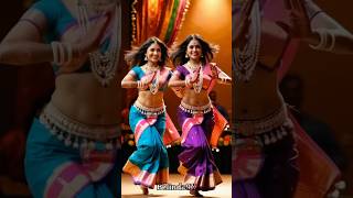 Two Indian Women Are Dancing On Stage