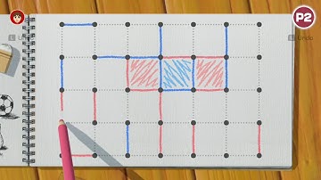 Clubhouse Games: 51 Worldwide Classics - 2 Players - Dots and Boxes