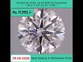 Lab-Grown Diamond, Round Cut , 1.00 ct, F Color, VS1 Clarity, No BGM , Rs.17,900 /- | +91-7678337365