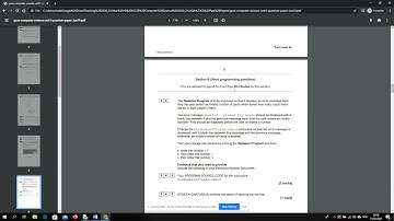 9210 IGCSE Comp Sci Past Paper 1 Walkthrough - Question 2 / 3