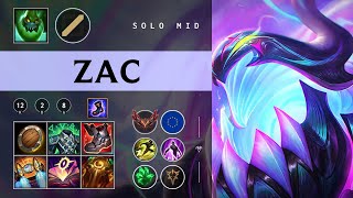 Zac Mid vs Akali - EUW Grandmaster Patch 26.01