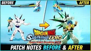 Sparking Zero NEO Full Patch Notes | Before vs After Comparison (No Commentary)