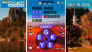 Wordscapes Uncrossed Daily Puzzle July 28, 2026 gameplay | Answers | Solutions