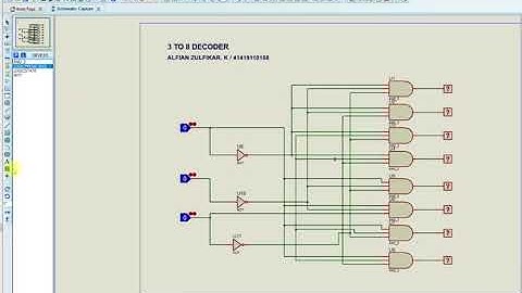 3 TO 8 DECODER - Design and Simulation with Proteus