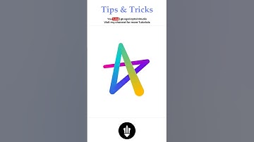 Adobe illustrator Tips & Tricks Logo Tutorial #shorts #logo #gradient #stroke #star #logocaptain