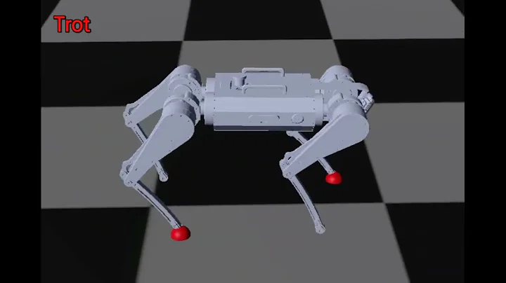 [Quadruped Robot] Canine locomotion video(Gait Transition)