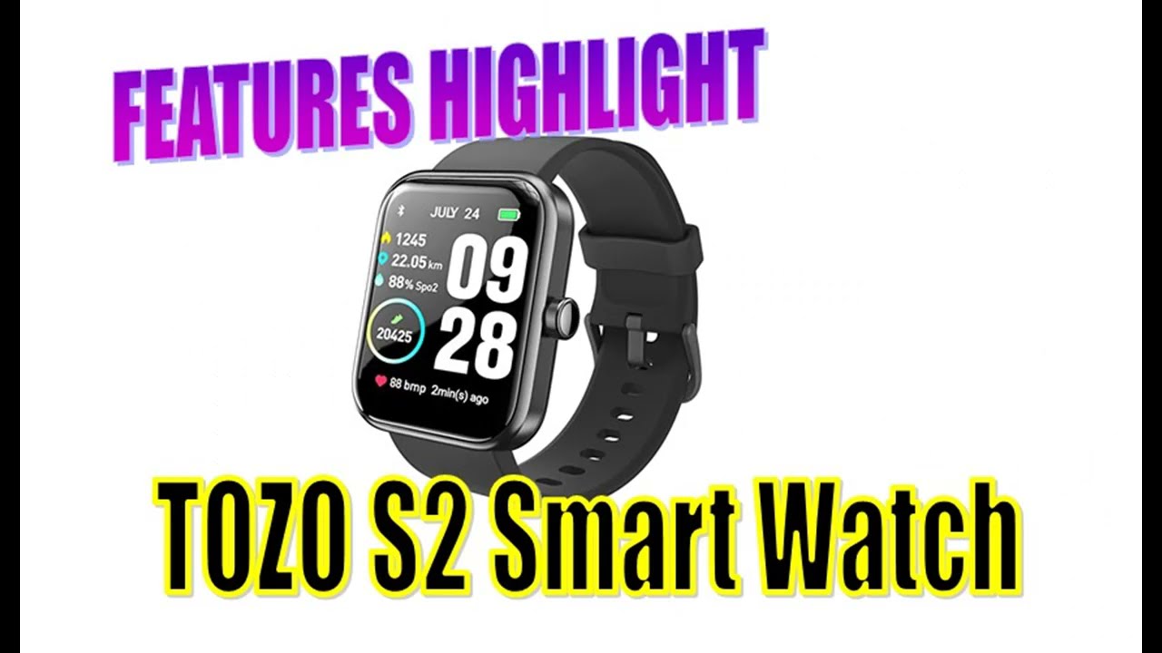 国内外の人気集結！ TOZO S2 Smart Watch Alexa内蔵フィットネストラッカー 心拍数と血中酸素モニター Sleep
