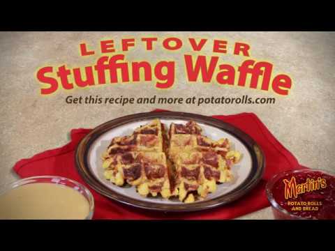 Leftover Stuffing Waffle - YouTube