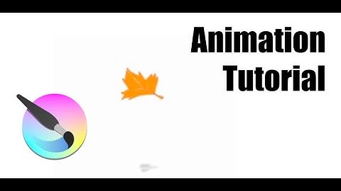 Falling leaf;  a Krita animation tutorial