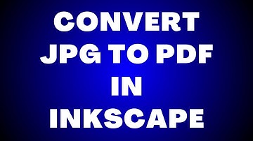 Hoe JPG naar PDF converteren in Inkscape