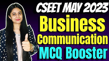 FREE CSEET Business Communication MCQ Booster | Most Expected One Liners + ICSI MCQ Book Solving