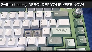 Switch ticking: a symptom that makes you desolder your keyboard! #shorts