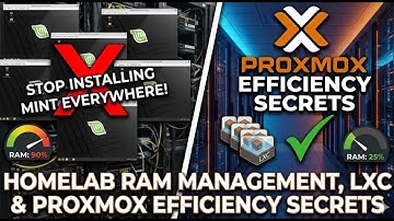 Stop Installing Linux Mint Everywhere! Homelab RAM Management, LXC, and Proxmox Efficiency Secrets.