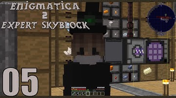 Enigmatica 2 Expert Skyblock 05 - New Base Design and Basic ME System!